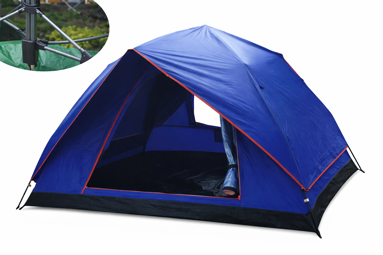 Carpa 3-4 Personas Autoarmable Con Sobretecho