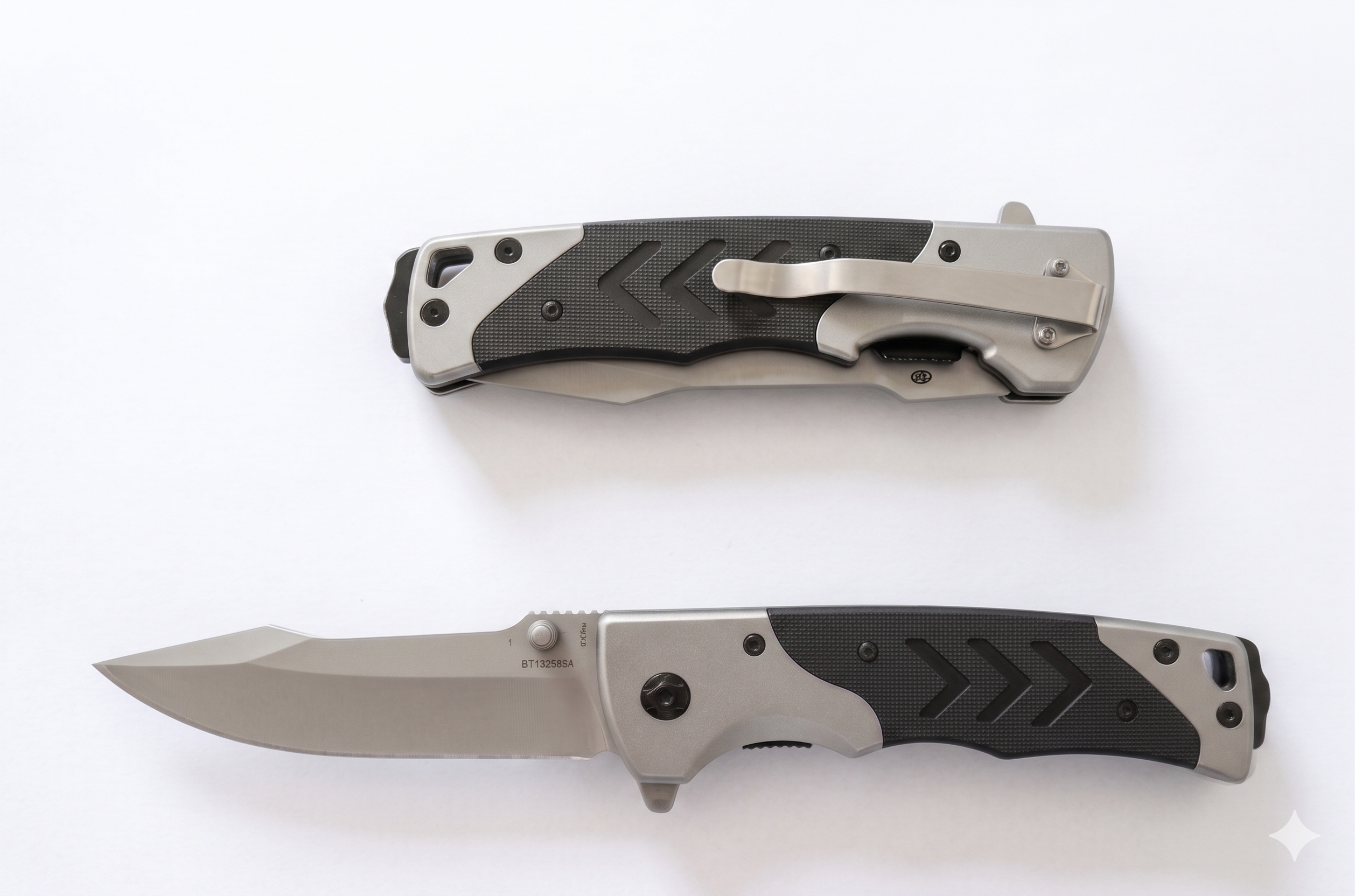 Navaja Táctica 8CR14MOV - Hoja de Titanio 3.8mm y Mango G10 con Rompecristales