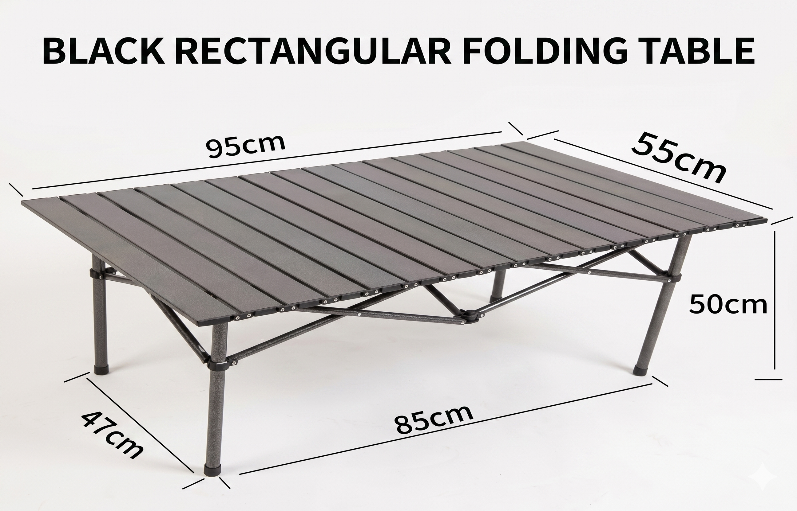 Mesa de Camping Plegable 95x55x50